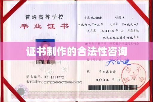 娄星证书制作的合法性咨询