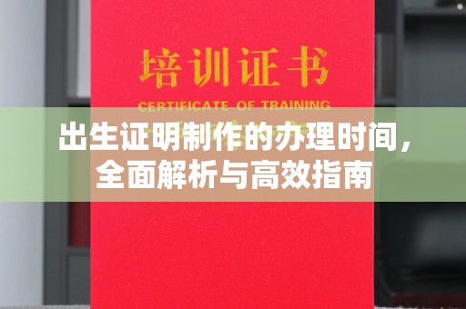 娄星出生证明制作的办理时间，全面解析与高效指南