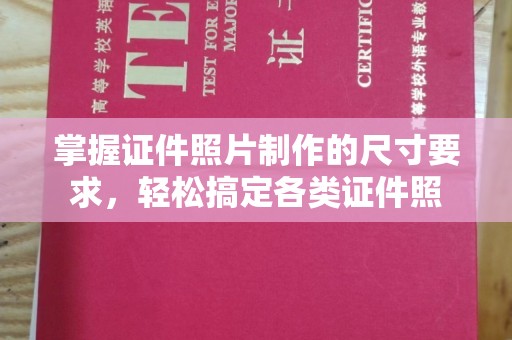 娄星掌握证件照片制作的尺寸要求，轻松搞定各类证件照