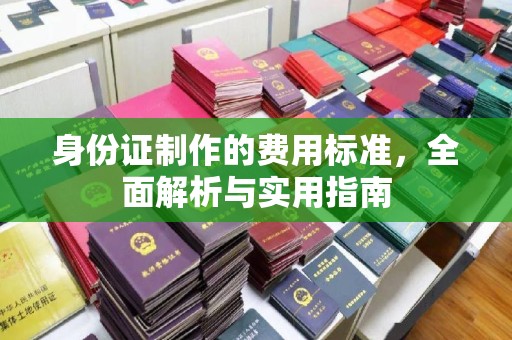 娄星身份证制作的费用标准，全面解析与实用指南