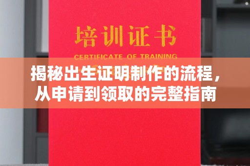 娄星揭秘出生证明制作的流程，从申请到领取的完整指南
