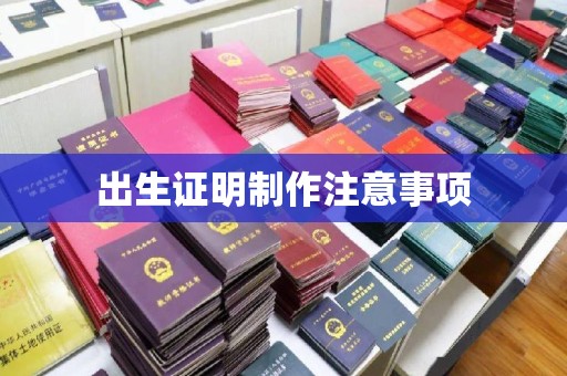 娄星出生证明制作注意事项
