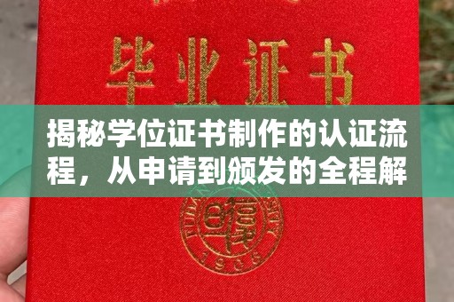娄星揭秘学位证书制作的认证流程，从申请到颁发的全程解析