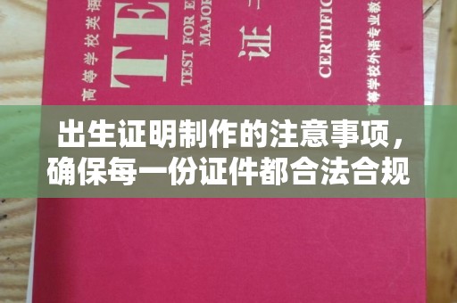 娄星出生证明制作的注意事项，确保每一份证件都合法合规