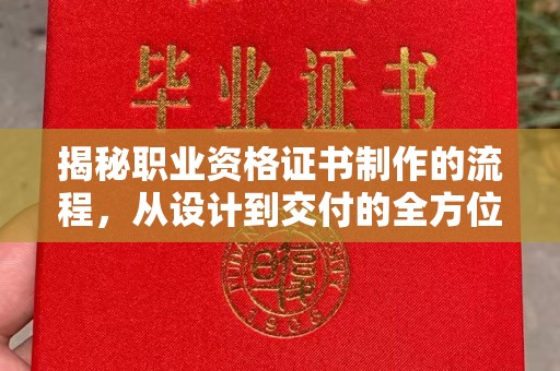 娄星揭秘职业资格证书制作的流程，从设计到交付的全方位解析