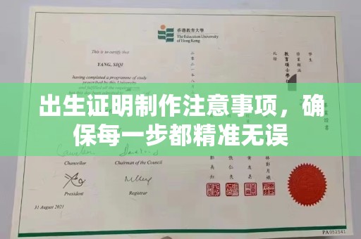 娄星出生证明制作注意事项，确保每一步都精准无误