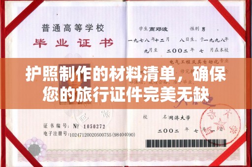 娄星护照制作的材料清单，确保您的旅行证件完美无缺