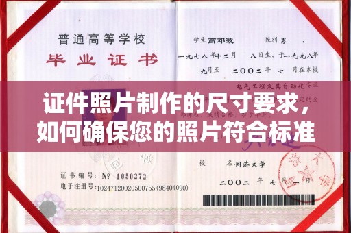 娄星证件照片制作的尺寸要求，如何确保您的照片符合标准？