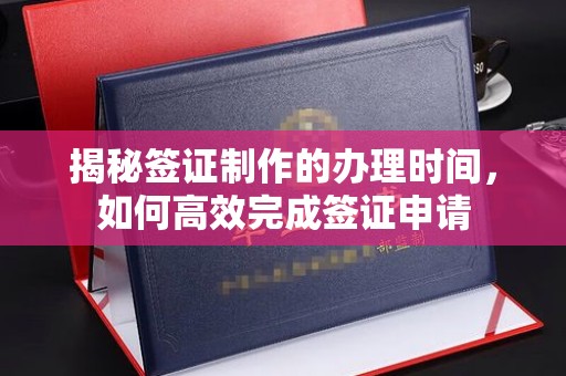 娄星揭秘签证制作的办理时间，如何高效完成签证申请
