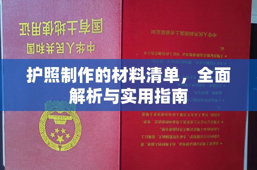 娄星护照制作的材料清单，全面解析与实用指南
