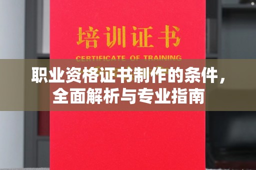娄星职业资格证书制作的条件，全面解析与专业指南