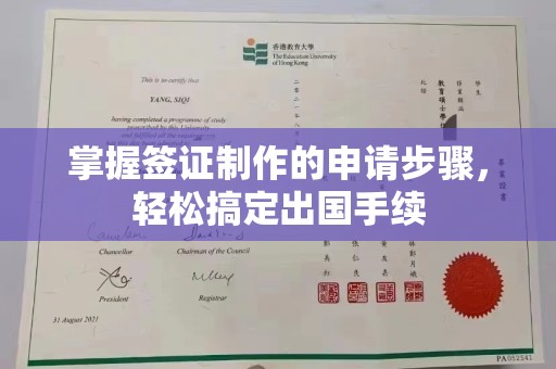 娄星掌握签证制作的申请步骤，轻松搞定出国手续