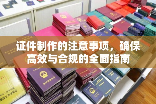 娄星证件制作的注意事项，确保高效与合规的全面指南