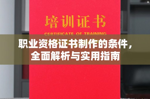娄星职业资格证书制作的条件，全面解析与实用指南